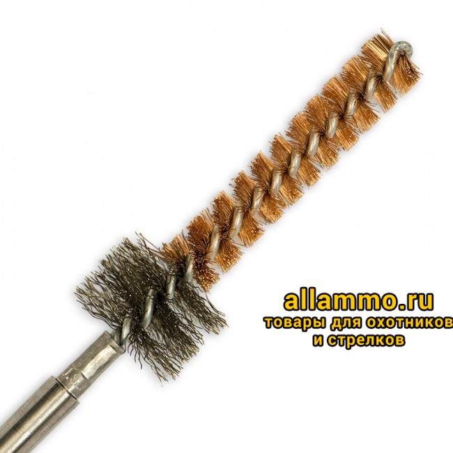 1e5973a16362c19567e5a68f6fcd8976.jpg Бронзовый ершик Bore Tech для патронника AR-15/M-16 .223Rem Cal. резьба папа 8/32 (BTBC-22-100)