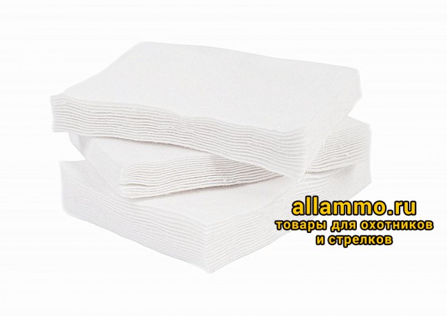 3db520baac656c00398725a4b4417561.jpg Патчи ЧИСТОGUN фланель, универсальный, прямоугольник 100х75 мм, 100 шт., белый (CH-100x75/100)