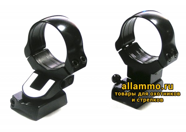 304-05759_enl.jpg 307-05273-KR26 Быстросъемные поворотные кольца Apel EAW 30мм с основаниями на Benelli Argo KR=26мм BH=22мм