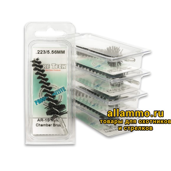 ecdbd40e85cbeade3111953893d4afd5.jpeg Нейлоновый ершик Bore Tech для патронника AR-15/M-16 .223Rem Cal. резьба папа 8/32 (BTNC-22-100)