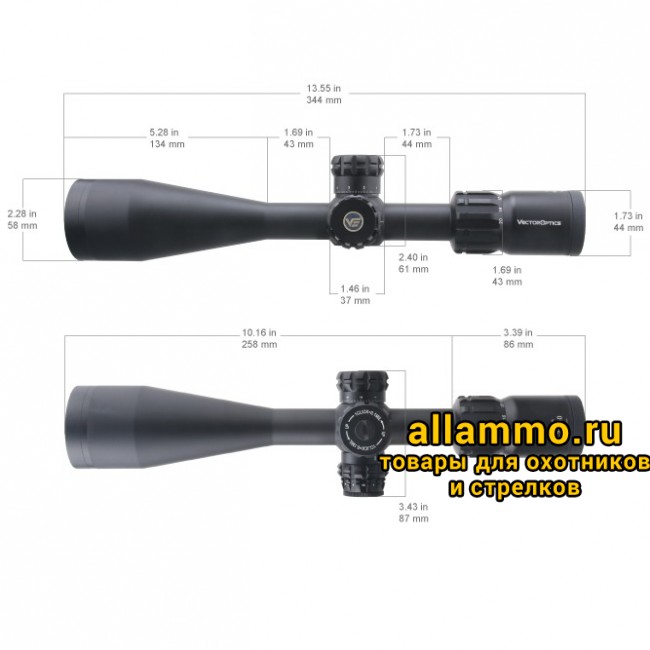 Оптический прицел Vector Optics Paragon 4-20x50 Tactical SFP кольца 25,4мм