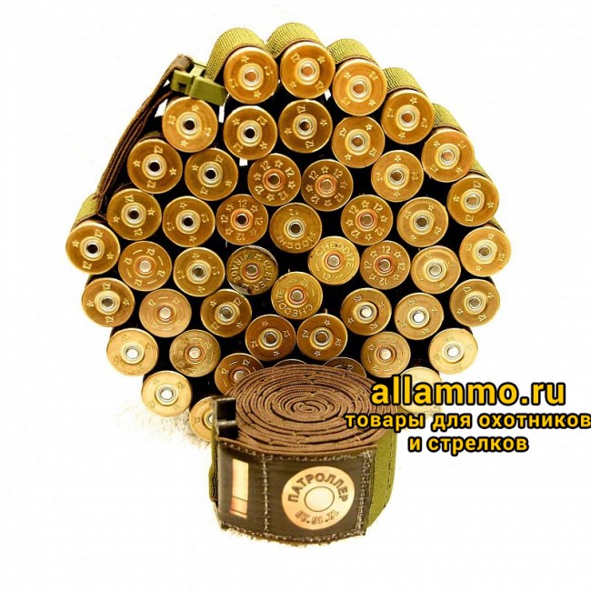 Патронташ-лента "Патроллер" на 50 патронов для 12/16 калибра