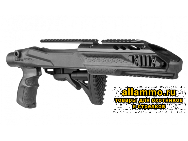 Ложе с рукояткой FAB Defense M4 PRO R10/22 и нескладным прикладом GLR16 для Ruger 10/22 
