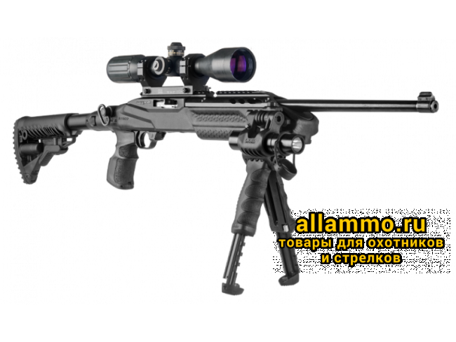Ложе с рукояткой FAB Defense M4 PRO R10/22 и нескладным прикладом GLR16 для Ruger 10/22 