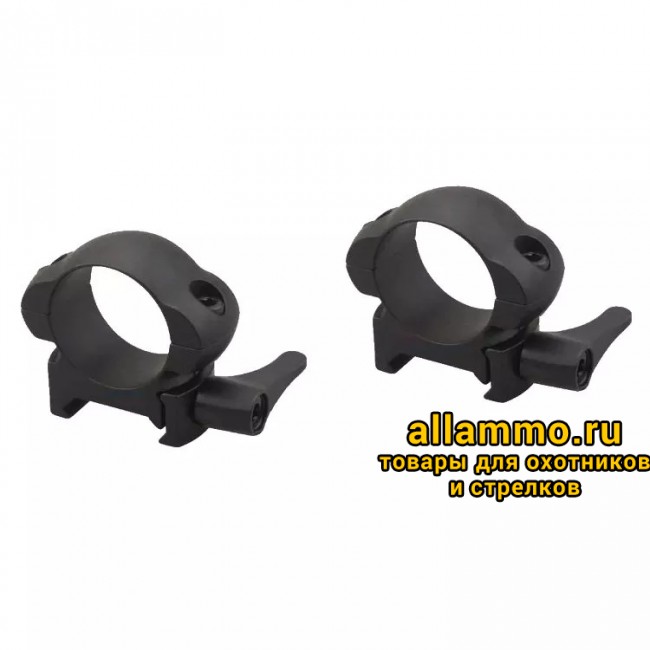 Кольца Vector Optics 25,4мм быстросъёмные на Picatinny/Weaver, стальные, низкие BH=17мм (SCSR-01)
