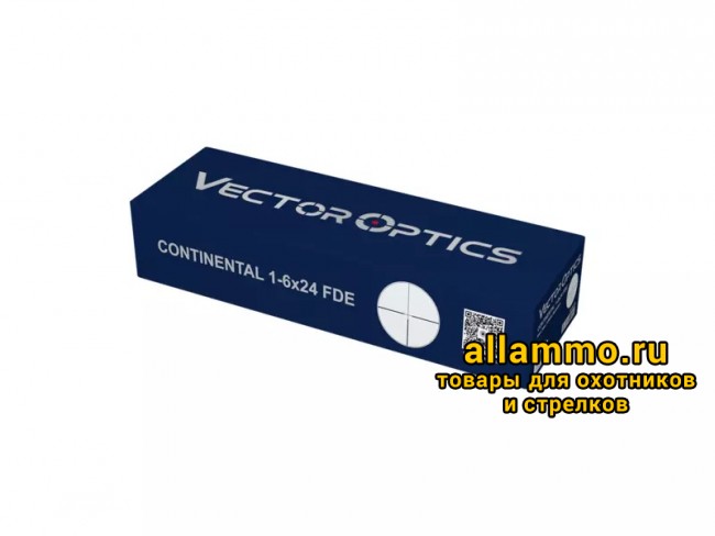 Оптический прицел Vector Optics Continental Hunting X6 1-6x24 FDE кольца 30 мм 