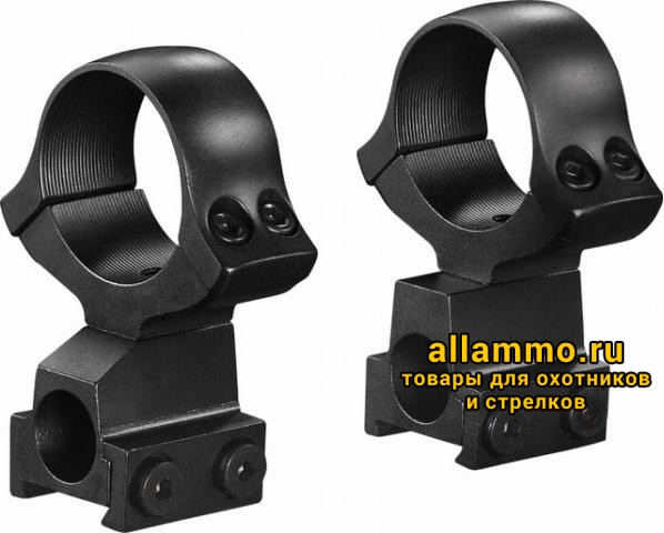 Кольца раздельные KOZAP CZ527 D30мм с окном визира BH14.8 (No.19*) низкие