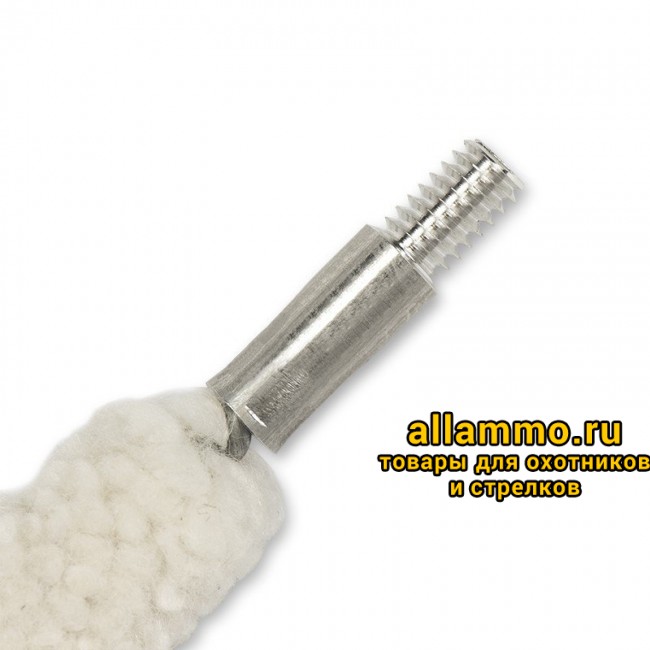 719d7136f629bfef233ba5604127a8de.jpg Хлопковый ершик пуховка Bore Tech .40 Cal. (8,9мм) резьба папа 8/32 (BTMB-35400)