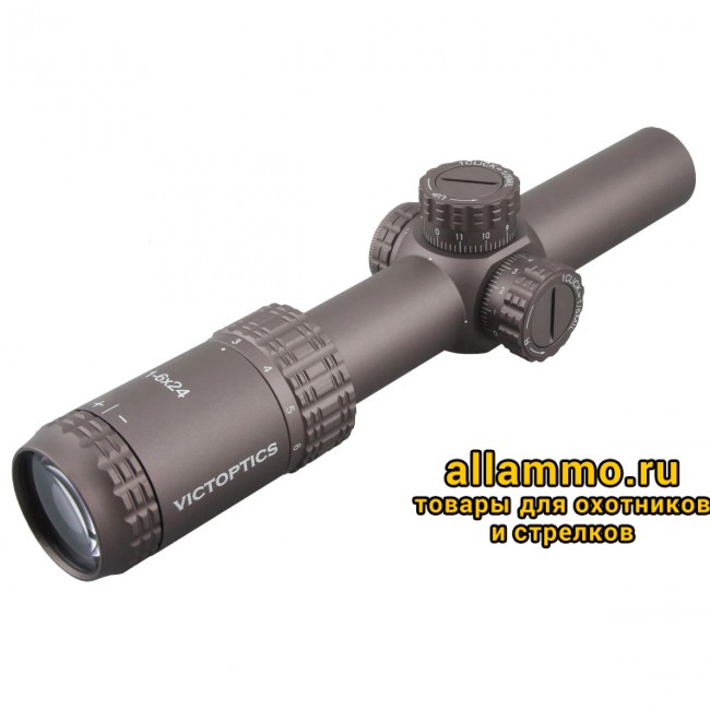 Оптический прицел Vector Optics VictOptics S6 1-6x24 SFP Coyote FDE кольца 30мм