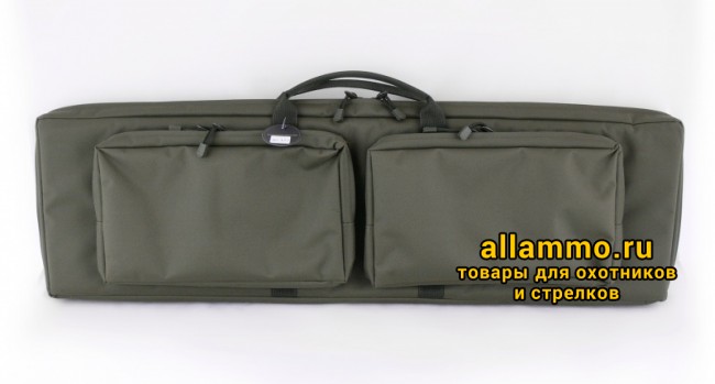 72d046320ccdae7822d65c5e3668917a.jpg (А-9-1) Кейс VEKTOR из капрона, крепление "молле" с двумя карманами под магазины черный/зеленый