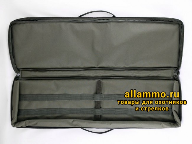 efabce738e0086354964a0bcc97175f9.jpg (А-9-1) Кейс VEKTOR из капрона, крепление "молле" с двумя карманами под магазины черный/зеленый