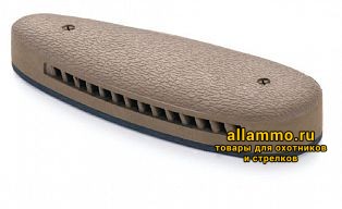 Тыльник для приклада 20 мм, закругленный, вентилируемый, коричневый