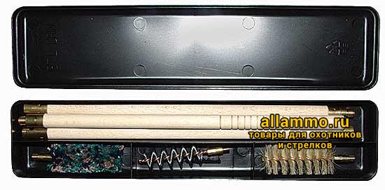 Набор для чистки NIMAR коробка, калибр 16, шомпол деревянный
