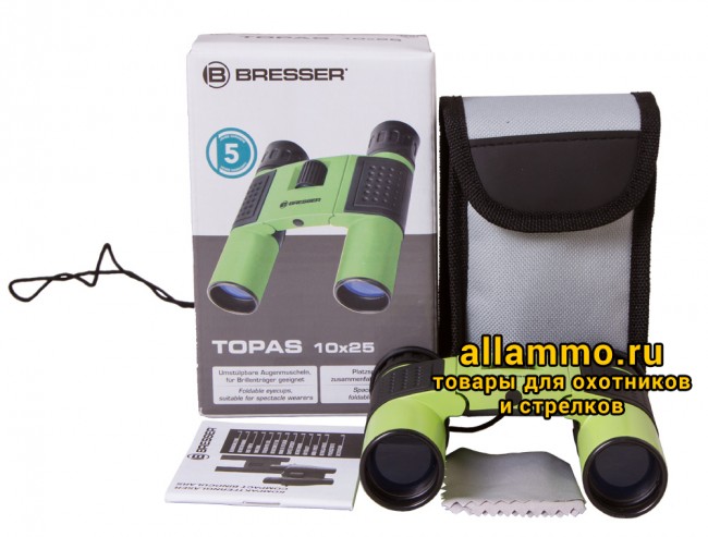 Бинокль Bresser Topas 10x25 Green
