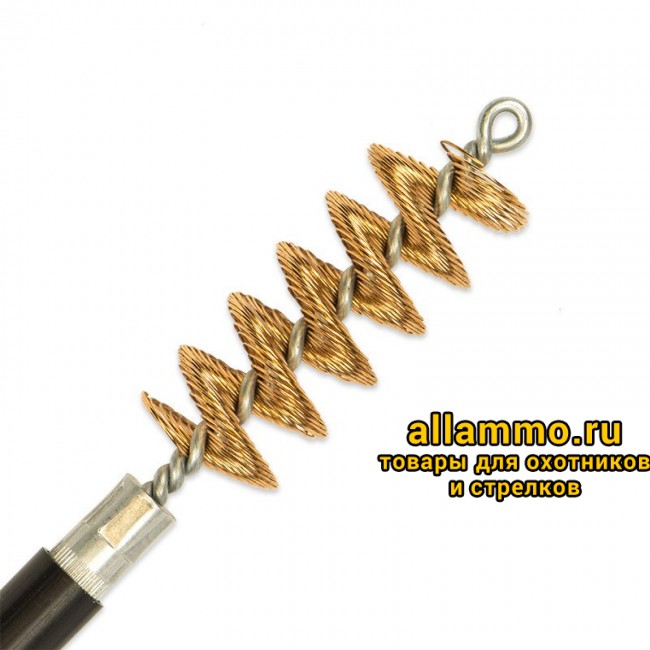 cd3e6c31c608d4b593d2c7a68408ed43.jpg Бронзовый спиральный ершик Bore Tech 20 Ga. резьба папа 5/16x27 (BTSB-20-100)