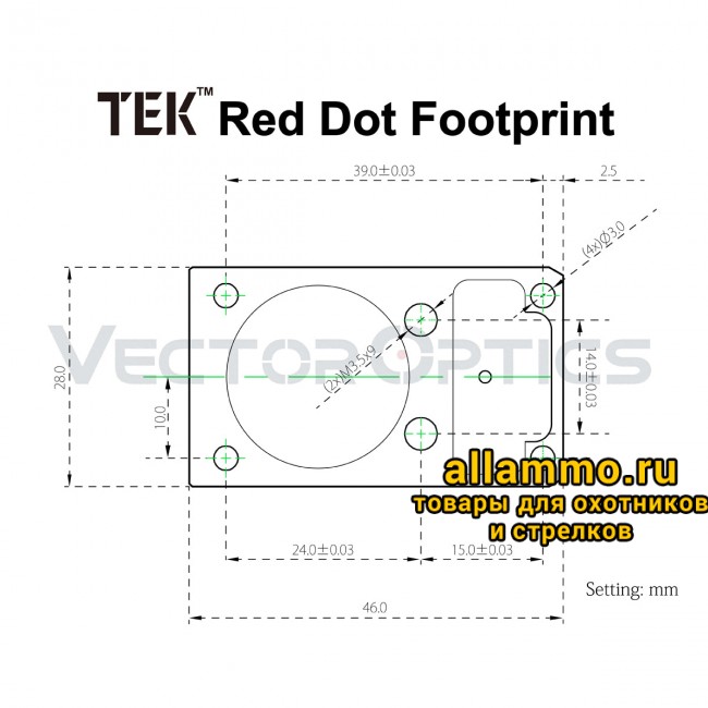 Коллиматор Vector Optics Frenzy 1x17x24