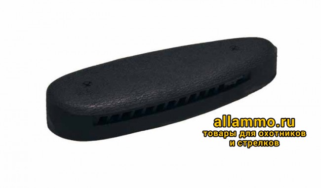 Тыльник для приклада 20 мм, закругленный, вентилируемый, чёрный
