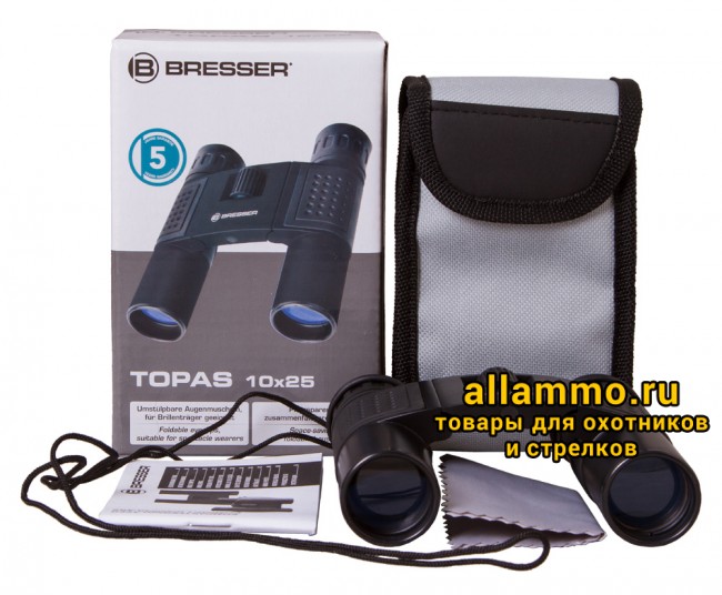 Бинокль Bresser Topas 10x25 Black