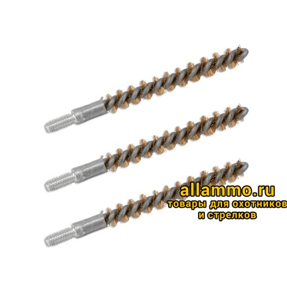 Ерш Bore Tech щетинный, к. .17(4,5мм), папа 5/40, комплект 3шт., бронзовый (BTBR-17-003)