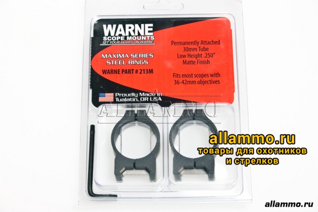 IMG_4578.jpg Крепления Warne (кольца 30мм) на планку weaver низкие Low 213M