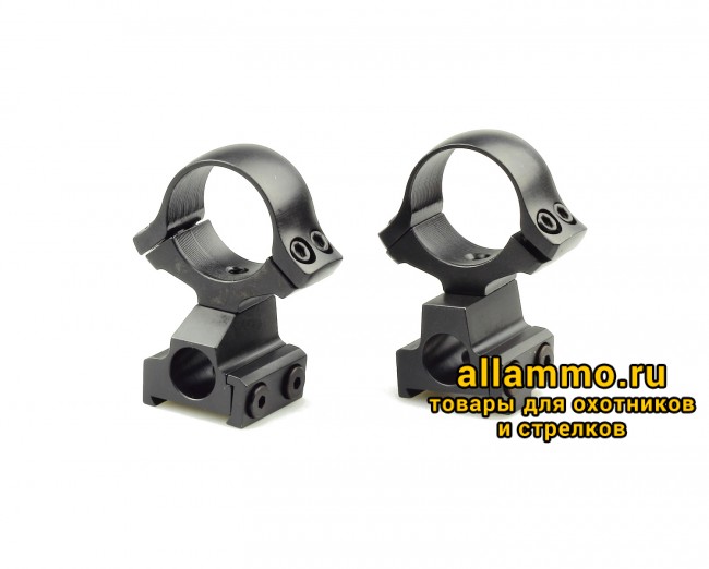 Кольца раздельные KOZAP CZ550/557 Classic D26мм с окном визира BH14.8 (No.12*) низкие