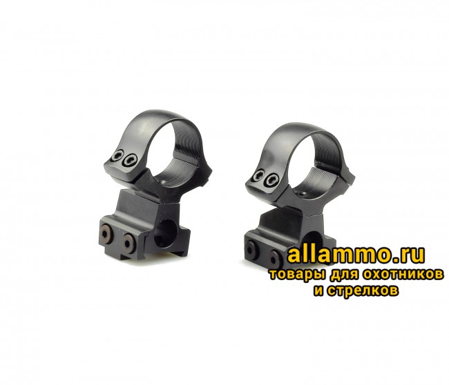 Кольца раздельные KOZAP CZ550/557 Classic D26мм с окном визира BH14.8 (No.12*) низкие