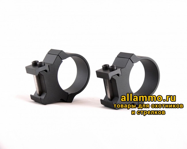 кольца небыстросъемные PRW 26мм. на Weaver/Picatinny, высокие, матовые, металл, 226гр.
