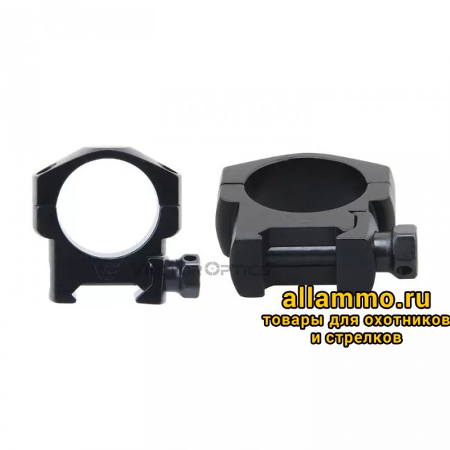 Кольца Vector Optics 30мм, на Picatinny/Weaver, низкие BH=21,5мм (SCTM-27)