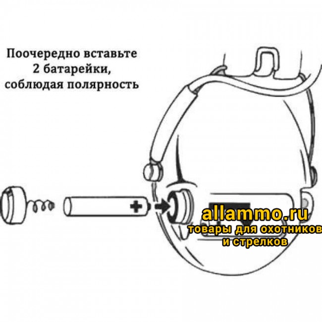 Наушники активные MSA Supreme Pro-X LED с фонариком (75302-X-07)