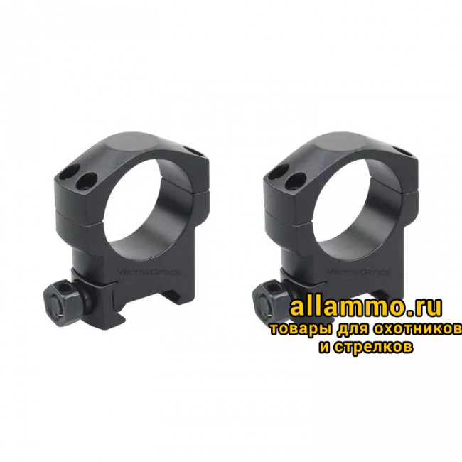 Кольца Vector Optics 30мм, на Picatinny/Weaver, средние BH=26мм (SCTM-22)