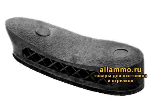 Тыльник для приклада 28 мм, вогнутый, вентилируемый, чёрный