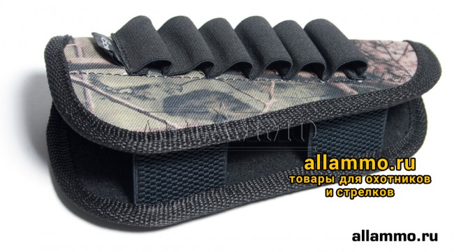 (29019) Патронташ Corex на приклад 6 патронов 12-16к камуфляж 
