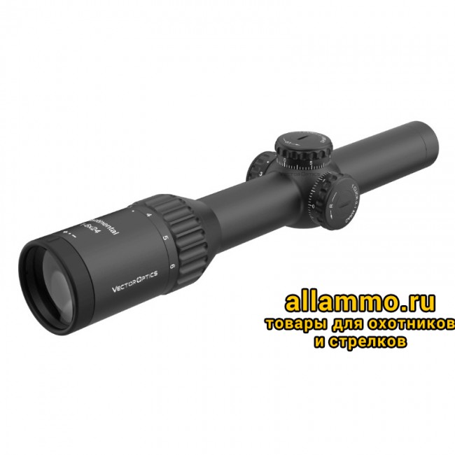 Оптический прицел Vector Optics Continental Hunting X6 1-6x24i Fiber SFP кольца 30 мм