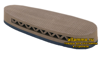 1214_1.png Тыльник для приклада 28 мм, с рисунком, вентилируемый, коричневый