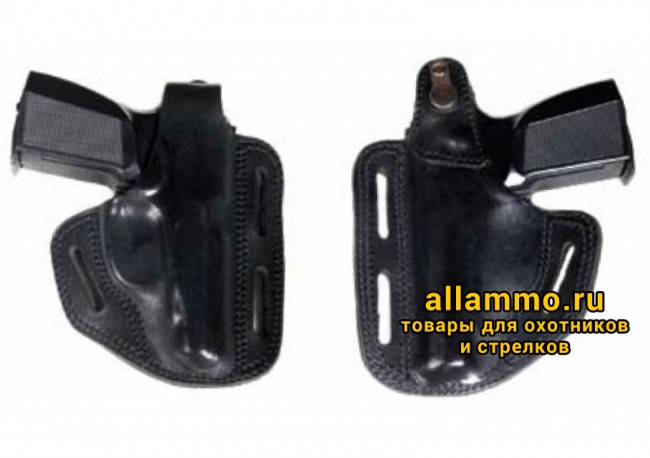 VEKTOR Кобура поясная из натуральной кожи для ПМ с фиксацией оружия через курок