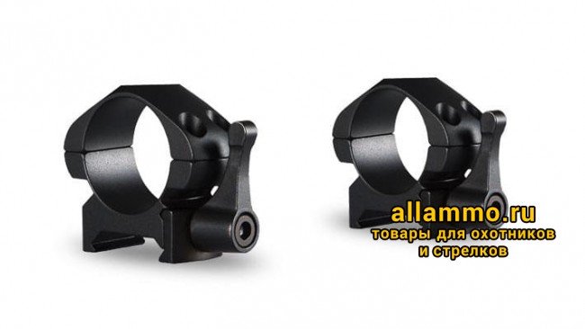 74649.5000.jpg 23010 Быстросъемные кольца Hawke 26мм на Weaver низкие ВН=4мм