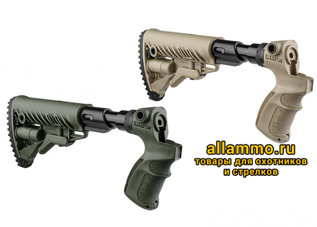 екне4 Телескопический приклад FAB Defense AGM500 FK SB для Mossberg 500 с амортизатором