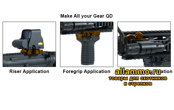 MNT-RSQD403 Быстросъемный кронштейн проставка Leapers UTG Weaver на Weaver