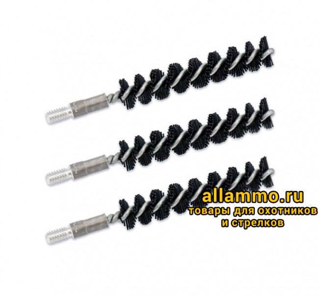 22dc635b1d11c21e7bd05acb864eb80d.jpg Ерш Bore Tech щетинный, к. .338(8,5мм), папа 8/32, комплект 3шт., нейлоновый (BTNR-338-03)