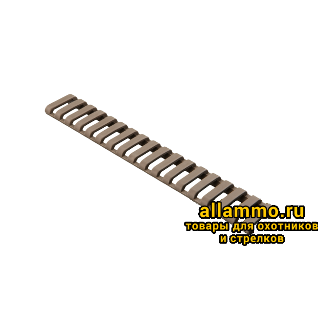 mag013_fde_1 Накладка Magpul низкопрофильная на Picatinny из резины (MAG013)