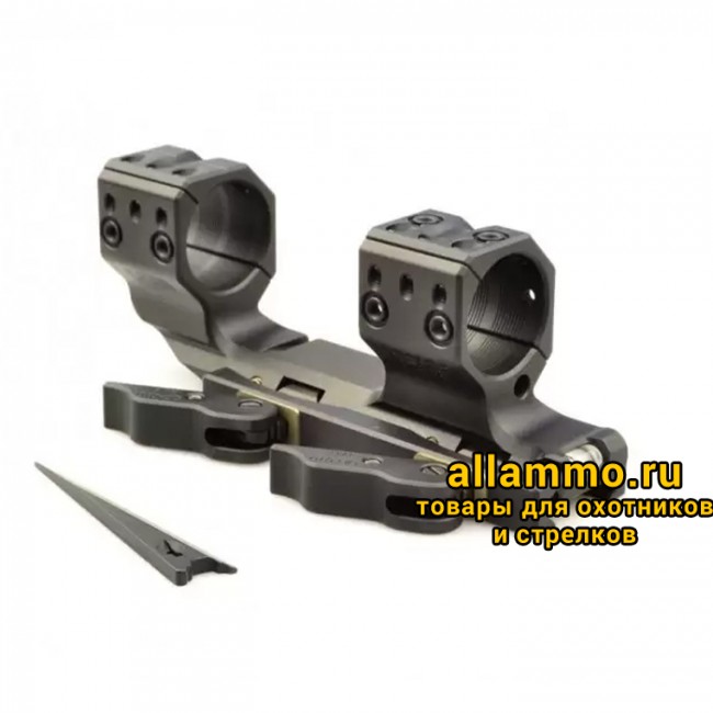 Монтажная область 1 Тактический быстросъемный кронштейн SPUHR D30мм для установки на Picatinny, H38мм, наклон 6MIL/20.6MOA , с выносом (QDP-3616)