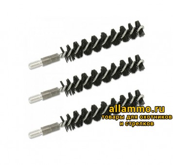 Ерш Bore Tech щетинный, к. .375(9,5мм), папа 8/32, комплект 3шт., нейлоновый (BTNR-375-03)