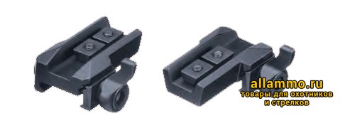 29446 57545-0700 Раздельные быстросъемные основания для установки на weaver/picatinny под прицелы с шиной Zeiss ZM/VM, Recknagel Германия