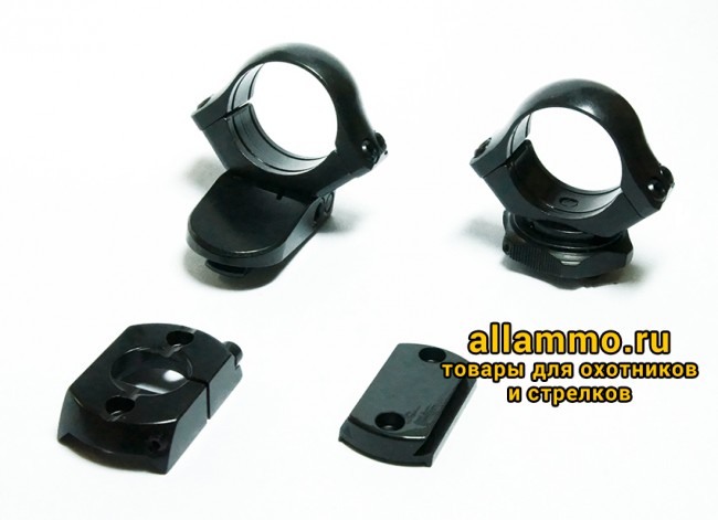 pic_14605b.jpg 120-12238 Быстросъемные поворотные кольца Suhl 30мм с основаниями на Tikka T3 KR=26мм BH=17мм