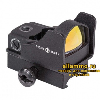 8b0dd37f8b41746ae170b2142b09db88.jpg Коллиматорный прицел Sightmark Mini Shot Pro Spec Reflex sight зеленая точка 5МОА, крепление на Weaver (SM26007)