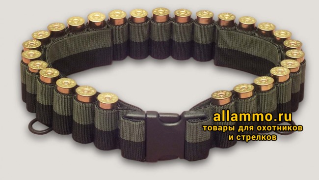 Патронташ "Бурский пояс" на 27 патронов 12к/16к/20к