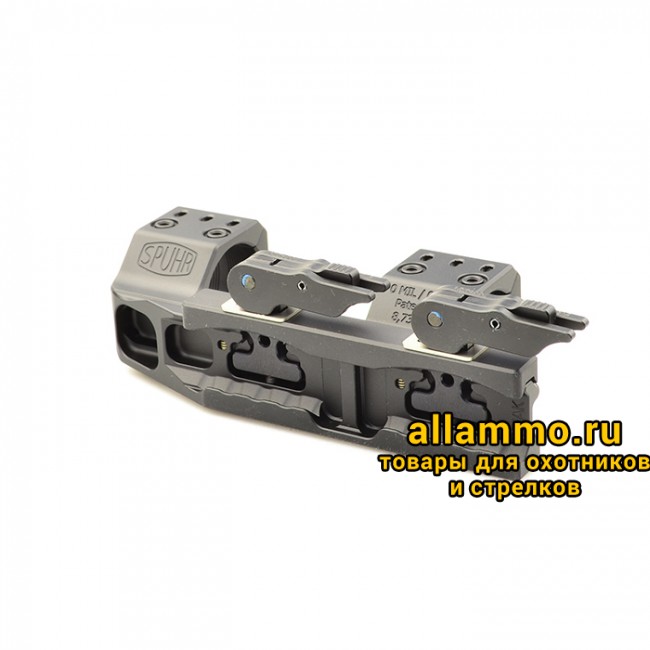 Монтажная область 1 копия 6 Тактический быстросъемный кронштейн SPUHR D34мм для установки на Picatinny, H38мм, наклон 6MIL/20.6MOA, с выносом (QDP-4616)