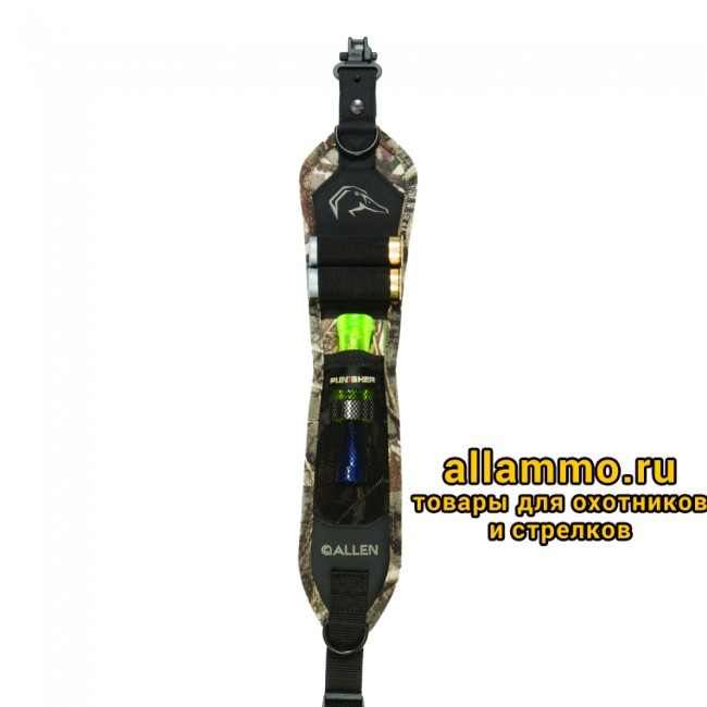 Ремень Allen Hypa-Lite Punisher для ружья, с антабками, карман под манок и 2 патрона