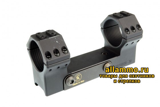 19-01-01-03-17-1_medium.jpg SBTFX02/20 Небыстросъемное единое основание Contessa Alessandro Tactical 30мм с уровнем на Weaver 20МОА ВН=19мм