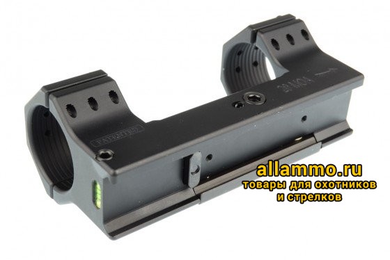 19-01-01-03-17-4_medium.jpg SBTFX02/20 Небыстросъемное единое основание Contessa Alessandro Tactical 30мм с уровнем на Weaver 20МОА ВН=19мм